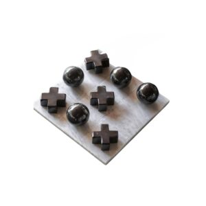 Marble 3D Tic tac toe set White&Black