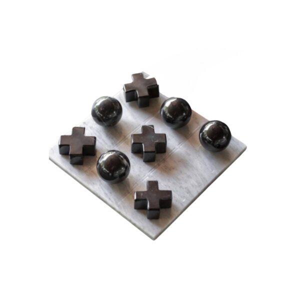 Marble 3D Tic tac toe set White&Black
