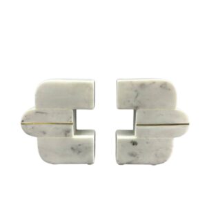 Stone Plus India White Marble Bookend