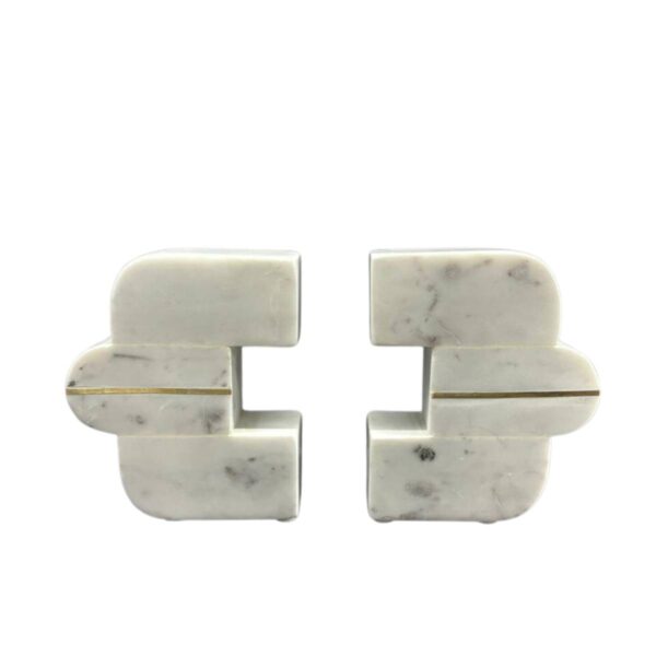 Stone Plus India White Marble Bookend