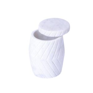 Stylish Bhaswara white marble tumbler