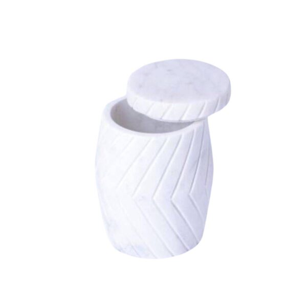 Stylish Bhaswara white marble tumbler