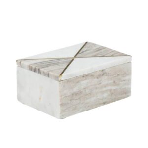 Traditional Glossy Marble Jewellery Box