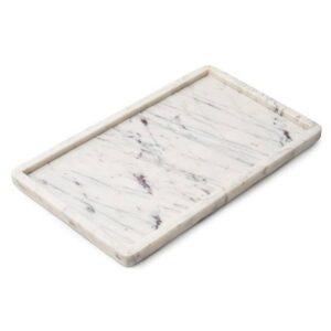 Cork & Mill White Marble Tray