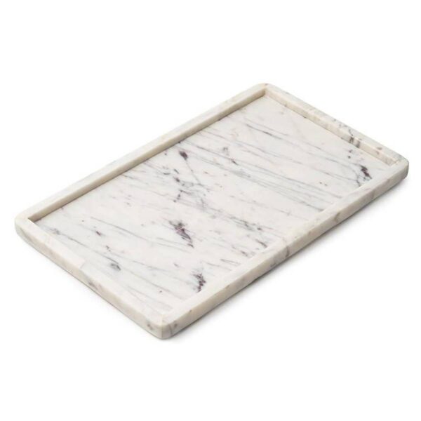Cork & Mill White Marble Tray