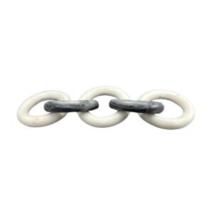 Chain Link White & Black